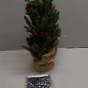 Brizled Smart Mini Christmas Tree, 22.8in DIY Smart-Lit Tabletop Tree with 75 LED RGB Lights, App/Voice Control 159+ Scenes Mini Xmas Tree USB C Music Small Tree Work with PD Power for Fireplace Desk (Green)