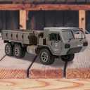 GoolRC RC Military Truck, 1:12 Scale 6WD Remote Control Car, 2.4GHz Army Cars All Terrain Off-Road Truck, Electric Toy Vehicle Gift for Adults, 18.9 x 5.9 x 6.3 inches