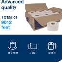 Tork Mini Jumbo Toilet Paper Roll White T2, Advanced, 2-Ply, 12 x 751', 12024402, 12 Count