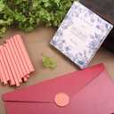 2 x Flamingo Pink Wax Seal Sticks,26pcs Glue Gun Sealing Wax Sticks for Wax Seal Stamp Wedding Invitations Letter Envelope Cards Christmas Package Decoration (Flamingo Pink)