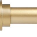 HEI! DEAR Gold Curtain Rods 72 to 144 Inch(6-12FT),1 Inch Long Curtain Rod,Adjustable Heavy Duty Curtain Rods,Modern Decorative Drapery Rods,Telescoping Window Single Curtains Rods 36-150",Brass Gold