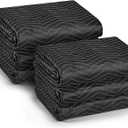 Heavy Duty Moving Blankets 72x80 Inches, 6 Pack Extra Thick Quilted Furniture Pads for Moving, Packing Blankets for Household Goods Storage, Reusable Covers for Van/Truck Rental