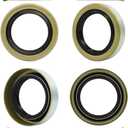 RV MURTS 4 Double Lip Grease Seals ID 1.719" x OD 2.565" for 3500lb #84 Trailer Axle Replacement, 171255TB, 010-019-00 Dexter, 473336, Spindles Hub Wheel, Electric Brake Assemblies for Boat Trailers.