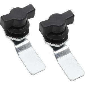 2 Pcs Thumb Operated Offset Cam Lock, T Handle Thumb Cam Lock Swing Knob Turn Latch for Machine Cabinet Drawer