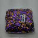 50 FT Halloween Tinsel Garland, Orange Purple Black Glitter Tinsel Garlands, Metallic Holiday Hanging Streamers for Halloween Party Supplies Indoor Outdoor Decoration