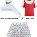 Xefenki Girls Nova Zombies 4 Costume Dress Cheerleader Halloween Cosplay Outfits 9-10Y