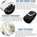 Vaxaape Baby Car Seat Cover,Car Seat Covers for Babies,Winter Protector,Universal Winter Car Seat Cover for Infant Boys Girls,Warm and Cozy,Car Seat Covers for Infant Car Seat(Black)