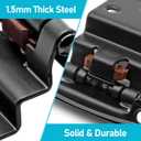 30 Pack 15 Pairs 3/8 inch Inset Cabinet Hinges Black,Self Closing 3/8" Cabinet Hinges Black Cupboard Hardware