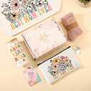 8 PCS Birthday Gift for Mom Flower Theme Mothers Day Christmas Gifts from Daughter Son New Mom Gift Besket