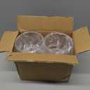 MaxGear Round Pen Holder 4 Pack Acrylic Cylinder Container, Pencil Holder for Desk Pen Cups for Utensil Makeup Brush, Clear Stationery Organizer for School Home Supplies Office Desk Accessories