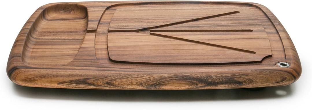 Ironwood Gourmet Kansas City Large Carving Board with Juice Channels, 22 x 15 x 2.5 inches, Acacia Wood