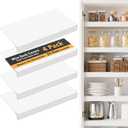 SpaceAid Wire Shelf Covers for Pantry Rack, 32" W x 16" D, White 4pcs | PVC Wire Rack Cover for Pantry and Closet Shelving, Durable Shelves Liner for Kitchen, 0.31-inch Thick Waterproof