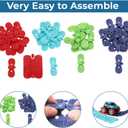 Flexible Car Race Track for Kids  Bendable, with Toy Car + 46 Track Parts, Magic Tracks Set for Boys & Girls; for Toddlers & Kids Ages 3-11