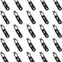 Christmas Gutter Clip Christmas Clips Plastic Icicle lamp Holder Ridge line Christmas Lights Clips for Holiday Outdoor Roofs, Shingles, Ridge Lines, Fence gutters Hook Black 30pcs