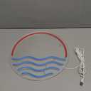 Tropical Sunset & Sea LED Neon Sign 12x12" - Beautiful Handmade Wall Decor Cool Lights for Bedroom, Living Room, Kitchen. Sturdy Acrylic, Brilliant Colors, USB Powered for Romantic Mood (Red)