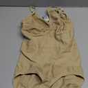 BRABIC Bodysuit Shapewear for Women Tummy Control Panties Seamless Sleeveless Tops V-Neck Camisole Jumpsuit (Beige Brief, X-Large/XX-Large)