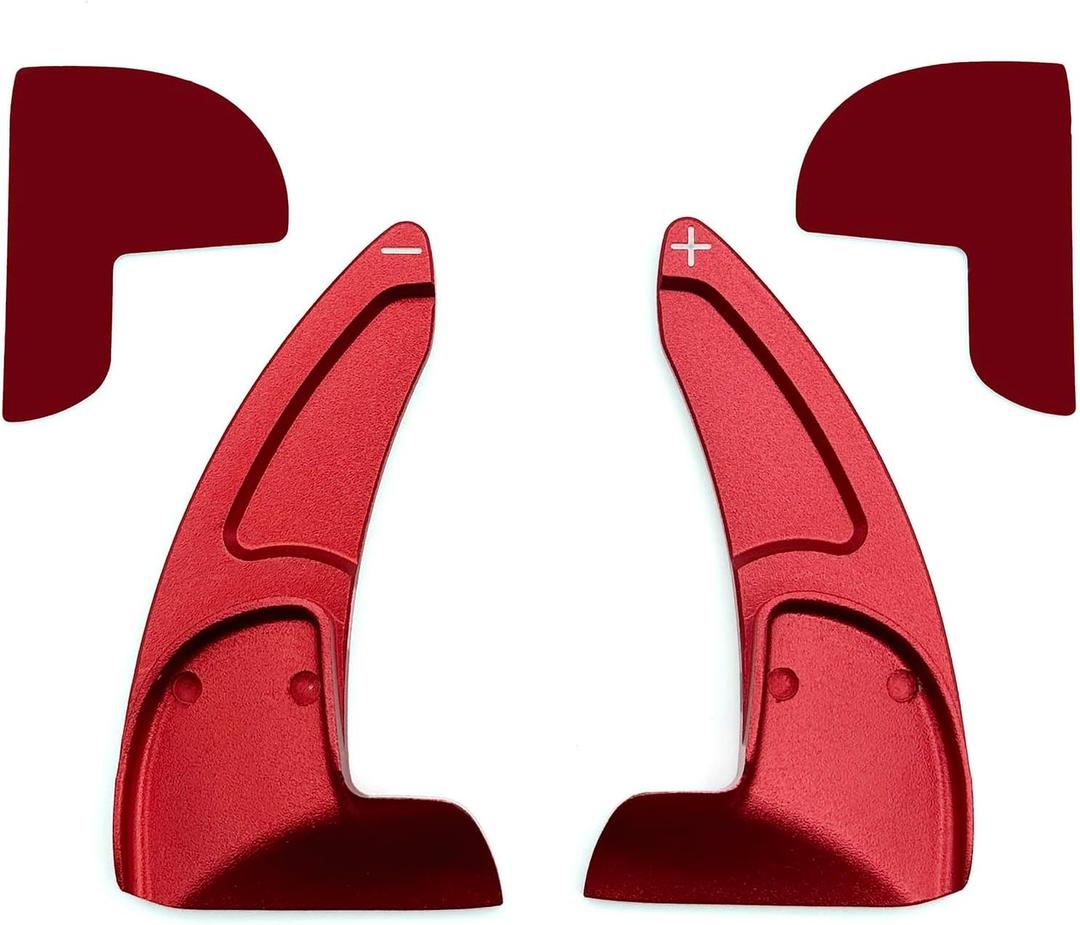 Steering Wheel Shift Paddle Extended Shifter Trim Cover for Dodge Challenger Charger Durango RT & Scat Pack 2015-2024, for Jeep Grand Cherokee 2014-2021 (Red)