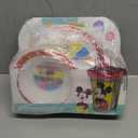 Mickey Mouse Dinnerware Set - Bundle of 3 Pc Disney Dinner Plate, Bowl, Cup, Stickers, More | Mickey Mouse Flatware Set for Babies, Kids and Toddlers