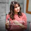 Remington Compact Ceramic Dual Voltage Hot Rollers for Long and Short Hair, Hair Setters, Hair Curlers, 1-1 " Purple/Black, 10 Piece Set