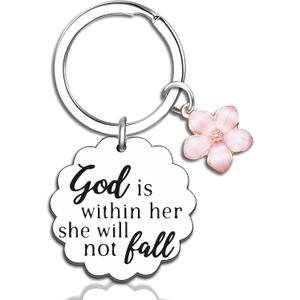 Klpoyu Christian Gifts for Women Inspirational Bible Verse for Friends Teen Girl Christian Keychain Spiritual Gifts Religious Biblical for Women Faith Based Gift Bible Accessories