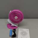 Economic Mini Battery Operated Clip Toy Fan,Small Portable Fan Powered by Rechargeable Battery or USB Desk Personal Fan for Kids,