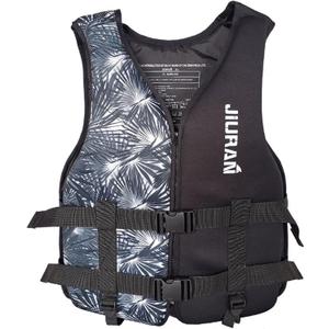 huraty Unisex Swim Vest with Leg Straps Adults Kayak Boating Vest Womens Mens Outdoor Water Sports High Buoyancy Jacket (Large, Black)