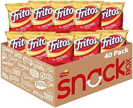 Fritos Corn Chips, Original, 1 Ounce (Pack of 40), Best Use By 09/09/2025