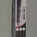 QUICO Professional 2-in-1 Curler Iron and Steam Hair Straightener, 1" Ceramic Hair Curling Wand, with Negative Ions, 330/360/390/420°F, Temp Memory, Fast Heating & Auto-Off, with Glove & Comb & Clips