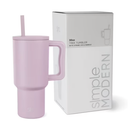 Simple Modern 40 Fl Oz Insulated Stainless Steel Trek Tumbler With Straw Lid | Lavender Mist