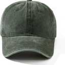 12Pieces Vintage Washed Baseball Caps for Women Men Distressed Twill Adjustable Dads Hats Unisex Style, Army Green 
