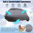 SecosAutoparts Driver and Passenger Side Bottom and Foam Cushion Replacement Cloth Seat Cover Gray Compatible with Dodge Ram 1500 2500 3500 4500 5500 2013 2014 2015 2016 2017 2018