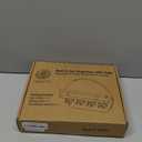 Nekon Key Holder for Wall - 9.8 Inch Apartment Wall Decor with Shelf and 8 Key Hooks, Circular Wood Key Hanger for Home Decor (Black with Golden Hooks)