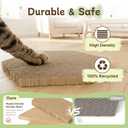 DIY Cardboard Cat House with 10 Markers, Creative Cat Scratcher House Play Cave for Indoor Cats and Kittens, Washable Kraft Paper Cat Scratching House for Family Bonding and Pet Relaxation