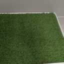SunTurf Dog Grass Pad with Tray, Dog Litter Box, Porch Potty for Puppy Pee Training, Indoor Portable Fake Grass Pee Pad System, Artificial Grass + Pee Pad Holder