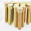 PROJECT INNOVATION 63mm Total Length Long Extended Wheel Studs Wheel Bolts Compatible with Toyoto Tacoma Pick up Trucks m12x1.5x63 Year 1995-2021 1 Set 12pcs, Gold