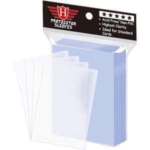 100 Counts Clear Penny Card Sleeves for Trading Cards, Plastic Soft Card Sleeves Card Protectors Fit for MTG Baseball Card, Sports Cards, Game Card Standard Cards