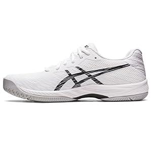 ASICS Men's Gel-Game 9 Tennis Shoes, 11, White/Black