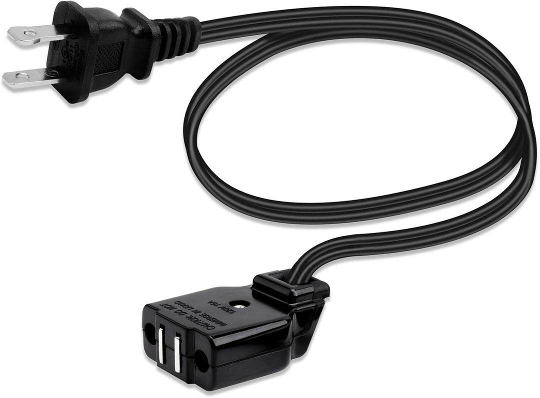 09982 Presto Deep Fryer Magnetic Power Cord, Replacement Part Black for FryDaddy and Granpappy Electric Fryers