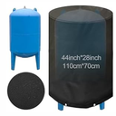 Windyun Round Water Pressure Tank Cover 28'' Diameter x 44'' Height Weatherproof Insulated Well Tank Cover Outdoor Well Covers for Yard Outside Winter Freeze Protection (Black) 