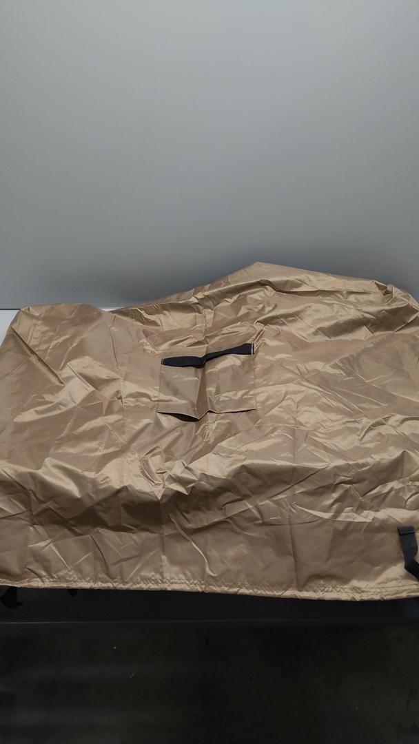 8 Feet length x 28 inches long x 33 inches side length beige Rain covering