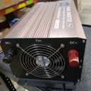 XWJNE Power Inverter 3000 Watt Pure Sine Wave 24V DC to 110V/120V AC 6000 Watt Peak with Remote Control and LED Display 2x2.4A USB Charging Ports & 3 AC Outlets Dual Cooling Fans Inverter