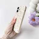 NITITOP Compatible with iPhone 16 Plus Case Cute Flower Women Girls Floral Rose Design Vintage Shockproof Soft Girly Slim TPU Fashion Protective Phone Cover - Purple