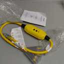 DEWENWILS 3 FT Automatic GFCI Extension Cord Outdoor, 12/3 Gauge Extension Cord for Multiple Appliances, Heavy Duty Power Cable with LED Lighted 3 Prong Plug, Yellow, UL Listed