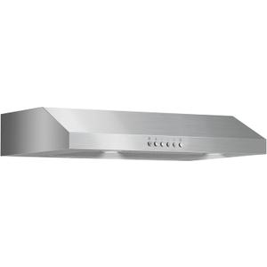 ONEEON 24 inch Under Cabinet Range Hood, Slim Kitchen Hood with 4 Speed Exhaust Fan, 2 Washable Reusable Filters, LED Lights, Stainless Steel