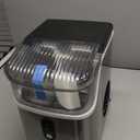 Antarctic Star Nugget Ice Makers Countertop, Pebble Ice Machine with Chewable Pellet Ice, 34Lbs/24H, Self-Cleaning, Sonic Ice, One-Click Operation, for Kitchen,Office Stainless Steel Silver