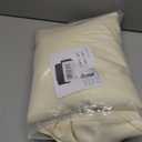 Obstal 2 Pack Table Clothes for 4 Foot Rectangle Tables - Water Resistant Washable Fabric Polyester Rectangle Table Cover Protector for Wedding, Banquet and Trade Shows, 48L x 24W x 30H Inches, Cream