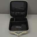 Relavel Travel Makeup Case, Professional Makeup Artist Makeup Bag, Portable Makeup Train Case Organizer with Adjustable Dividers, Cute Cosmetic Bags Birthday Gifts for Girls and Women, Floral Print (Small)