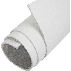 Shkira 24''X12'' Genuine White Dotted Leather Sheets for Hobby Workshops - Tooling Square - 2.0MM Thick Genuine Top Full Grain Oil Tan - Thick Leather Pieces