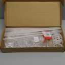 Balloon Sticks with Base, 10 Pack 17"Tall Clear Balloon Stick Stands Holder for Table Top Centerpieces for 10 to 24 inch Balloons Banquet Decor for Birthday /Wedding / Thanksgiving /Bridal Shower Party