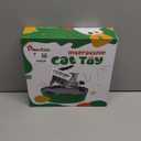 Pawaboo Interactive Cat Toy with Running Mouse, Electronic Motion Cat Toy Automatic Teaser for Indoor Cats, Pop and Play Hide Seek Cat Toys Hunting Mouse for Pet Cat Kitten Play Fun Exercise, Green